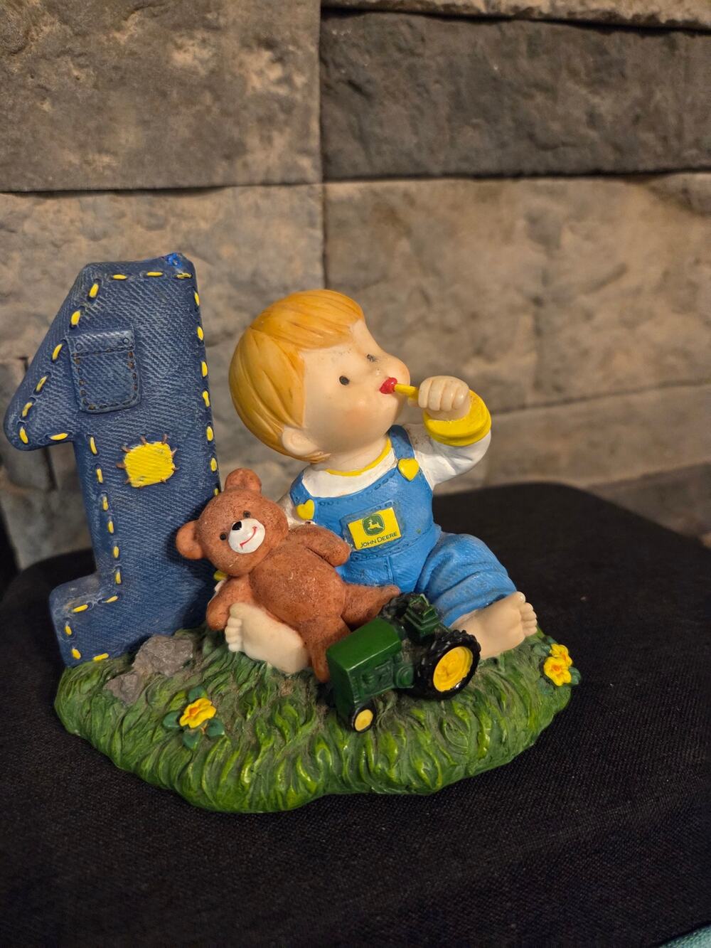 Title: Enesco John Deere Birthday Boy Figurine Age 1 #106800 - Minor Touch-Up